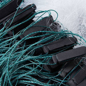 加重急流水鱼网三层渔网沉网50米长鲫鱼网丝网捕鱼网挂网2米4指