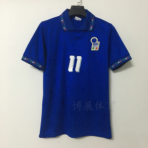 1994世界杯意大利主客场短袖足球服10号巴乔94年经典复古球衣队服