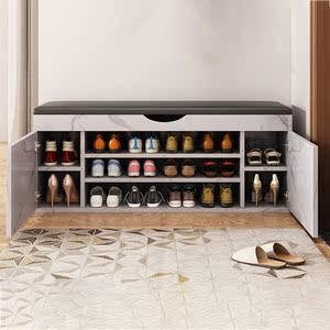 矮鞋柜家用门口可坐式鞋架家用免安装入户小鞋柜坐凳一体新款2021