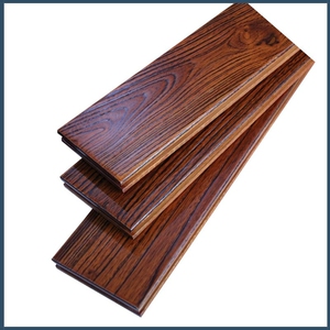 北美金刚柚木刺槐实木地板室内仿古手抓纹浮雕深红色深色灰色橡木