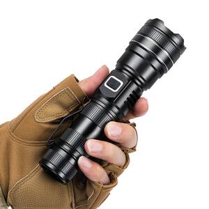 白激光炮手电筒强光可充电超远射爆亮大功率led灯军户外专用伸缩