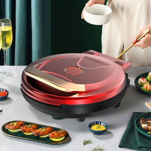 亨利福久工厂店淘宝诚品山东多星不锈钢电煎锅数显电脑电饼铛31cm