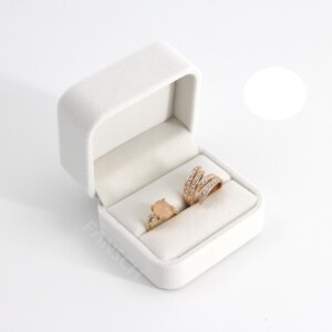 对戒盒子仪式用戒指盒婚礼交换戒指盒婚礼仪式带灯戒指盒高档绒布