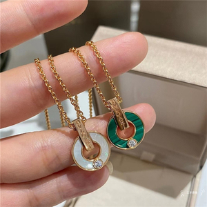 代购bvlgari/宝格丽新款经典铜钱耳环18k玫瑰金镂空圆饼女士手链