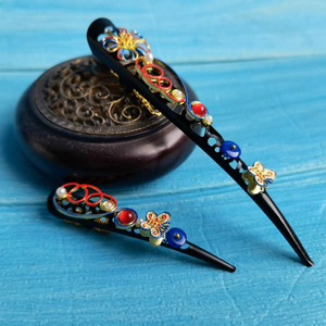 红色洛天依婚服盲盒molly宫廷古代护甲套儿童婚纱胳膊套格格装清朝旗