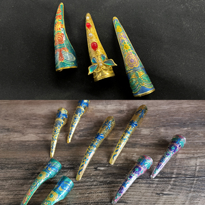 佩卿集道具清朝指甲套护甲廷长甲皇后贵妃娘娘甄嬛如懿同款景泰蓝