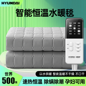 韩国HYUNDAI水暖电热毯双人2024新款电褥子水循环家用双控宿舍床
