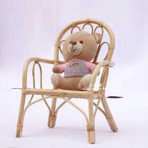 小藤舍小藤椅印尼真藤北欧儿童椅ins摄影椅阳台椅老人手工藤编椅