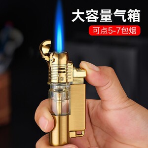 直冲防风气体打火机充气创意个性高温蓝焰喷枪点火器男士