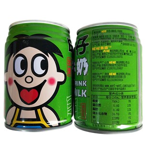 旺仔牛奶青苹果味绿色罐装一箱发批整箱混合多口味超大罐245ml