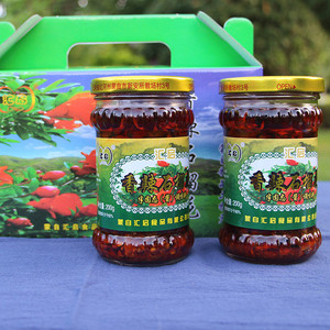 云南特产 蒙自香辣石榴花酱200克*3瓶 汇启香辣石榴花 辣椒调味料
