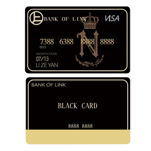 恋与制作人周边同款李泽言黑卡双面烫金卡片游戏周边道具银行卡