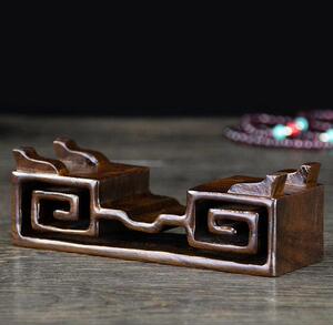 木质平安扣简约