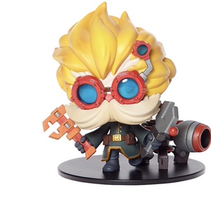 英雄联盟 lol 大发明家 黑默丁格 q版手办公仔模型摆件 游戏周边