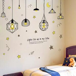 墙贴纸贴画装饰墙上卧室墙画小图案墙壁屋内卡通墙面儿童房间diy