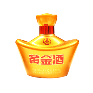 【品牌自营】黄金酒52度小元宝 100ml 单瓶装 送礼自饮 国产白酒