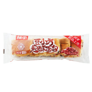 桃李豆小方起酥面包140g红豆沙夹心馅料单包装网红软面包上海发货