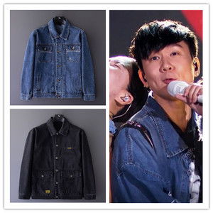 林俊杰梦想的声音同款衣服牛仔外套男春秋季休闲衣褂工装百搭夹克