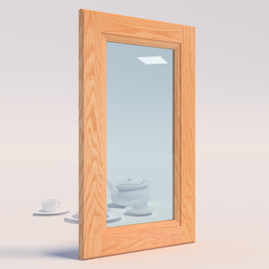 昆仑木业 实木玻璃门 工厂定做原木橱柜门 新中式轻奢门板sm231b