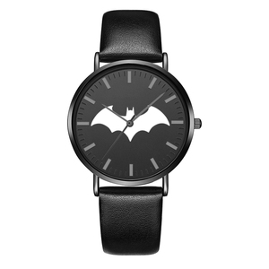 dc正义联盟蝙蝠j侠石水表黑色男约超薄手表男钢带学生防英机械简