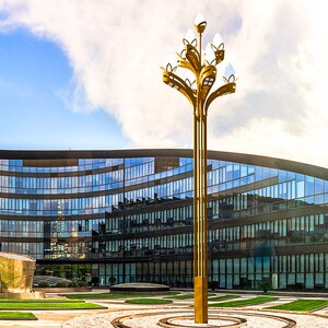 定制景观玉兰灯厂家直销8米12米高杆户外大型市政道路广场照明灯