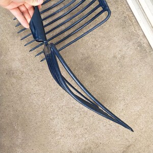 k工粪钢叉九股垃圾煤块甜菜石具叉子粪叉大号p2个牛渣农用玉米杂