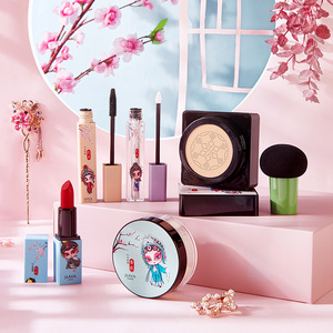 花西子国潮彩妆套装气垫bb霜定妆粉口红睫毛膏高光液化妆品礼盒