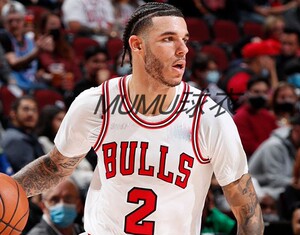 朗佐-鲍尔湖人鹈鹕公牛队城市版复古2号球衣篮球服上衣套装刺绣