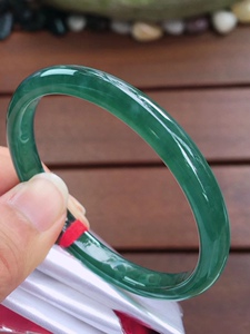 危地马拉手镯54危料翡翠冰种蓝水玉镯子女款天然正品蓝色缅甸玉石