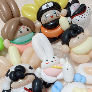 上海同城配送 网红气球公仔 长条魔术气球娃娃 派对礼物成品定制