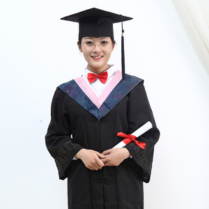 披肩博士帽大学硕士学士服工科研究生硕士毕业博士艺术本科定制摄