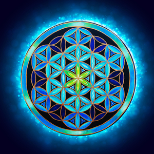 梦创社原创曼陀罗生命之花图案棉麻h方形桌布台布挂布尺寸定制