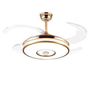 隐形风扇灯吊扇灯蓝牙音响电扇灯带风扇led吊灯餐厅家用餐厅客厅