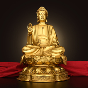 高端大日如来菩萨纯铜佛像人物摆件适用家庭客厅书架供奉装饰品