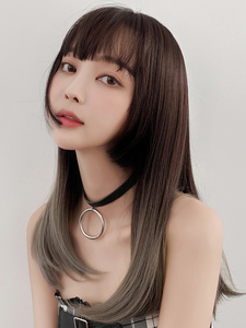 公主切假发女日系lolita长发水母姬发式自然全头内扣网红长直发
