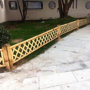 竹篱笆围栏鸡鸭庭院装饰民宿户外农家小院墙网日式竹片菜园子