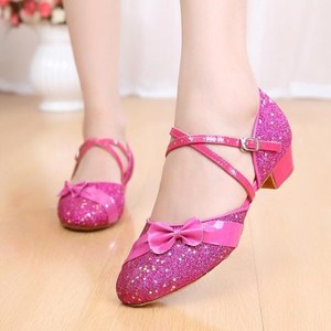 拉丁舞鞋儿童女孩冬