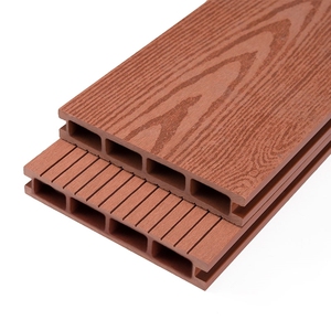 工程护栏杆木塑塑料长木条地面塑木地板露台木栈道仿木栏户外露天