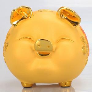 新年可爱猪存钱罐超大容量储钱罐家用儿童大号金猪招财进宝可存取