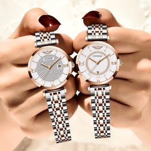 名牌正品浪琴洺匠手表女士满天星镶钻石英表防水时尚小众气质女表