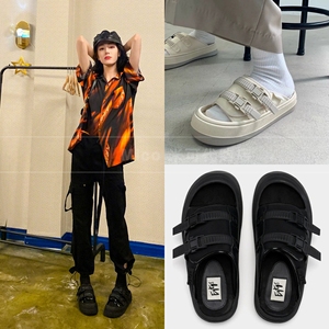 瑞典品牌 eytys 2021新款工装厚底松糕底凉鞋拖鞋面包鞋 男女同款