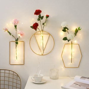 墙上墙面装饰品ins风创意房间布置卧室客厅挂件水培挂墙花瓶挂饰