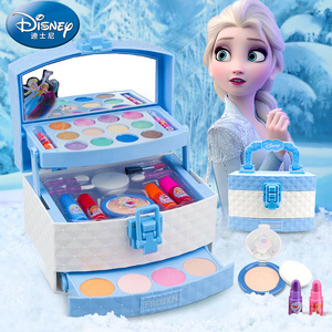 迪士尼儿童化妆品套装无女孩毒正品全套专用公主彩妆盒小孩画玩具