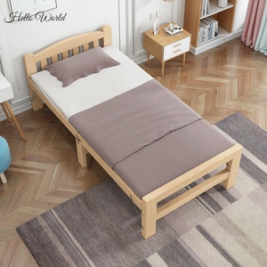 。简易拼装床一米八双人床折叠折叠单人床2米长木床1米5宽出租房