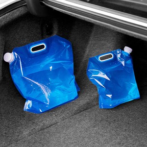 户外大容量便携折叠储水袋登山旅游车载盛水塑料水桶野营装水袋囊