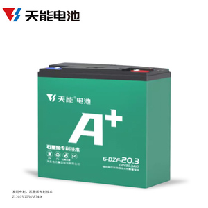 天能电动车单个单只12v20a铅酸电池12v12a32安照明逆变加一个使用