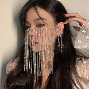 原创春季a樱花季敦煌遮脸面帘头帘汉服古装仙女拍照道具遮脸饰品