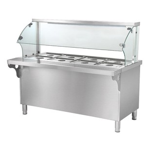 700人付款淘宝热菜保温台商用带玻璃罩r熟食食堂售卖售饭车学校自选