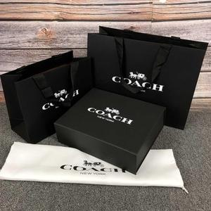 美国专柜正品代购 coach蔻驰纸袋礼品袋 防尘袋购物袋 钱包盒包装