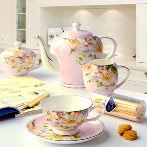 品来运咖啡杯套装欧式茶具咖啡具套装骨瓷英式下午茶红茶具套装陶